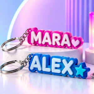 Breloc Personalizat în Două Culori
